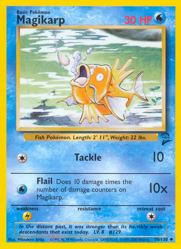 Base Set 2 英語版 Magikarp 50 カード表面