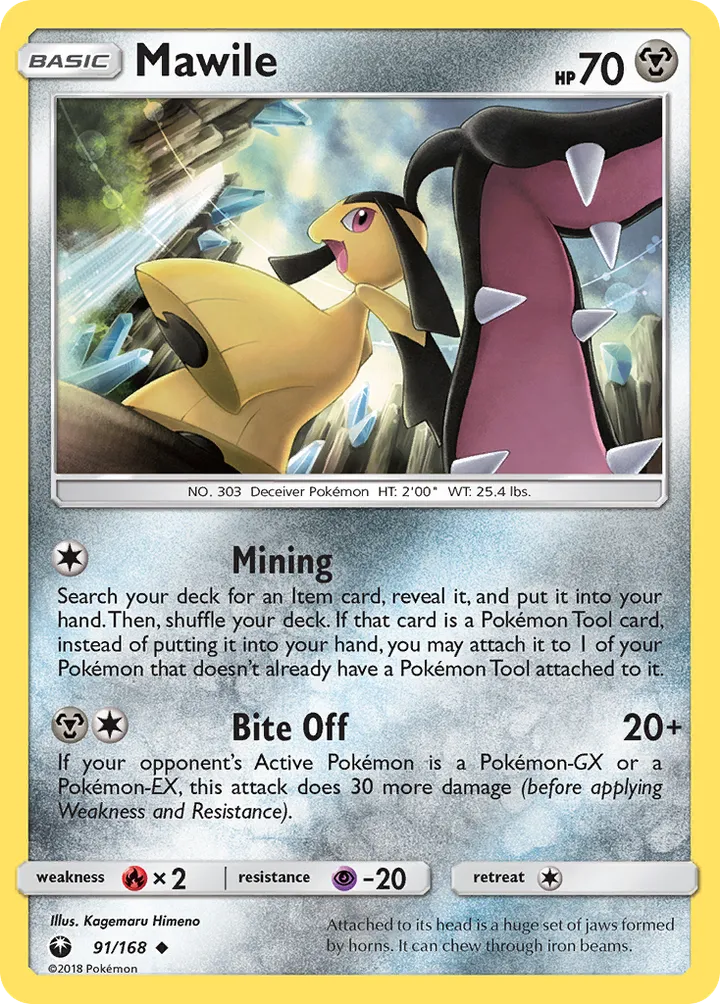 Sun & Moon—Celestial Storm 英語版 Mawile 91 カード表面
