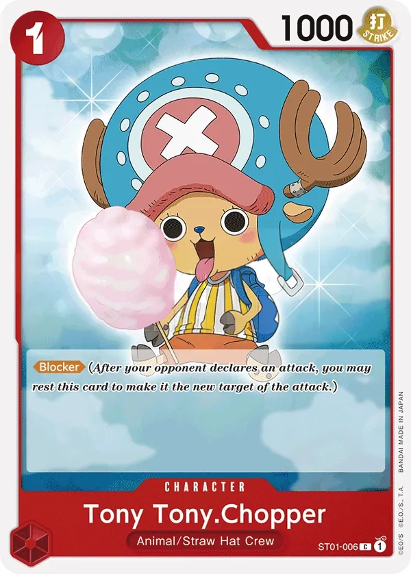 Straw Hat Crew 英語版 Tony Tony.Chopper ST01-006 · 再録 カード表面