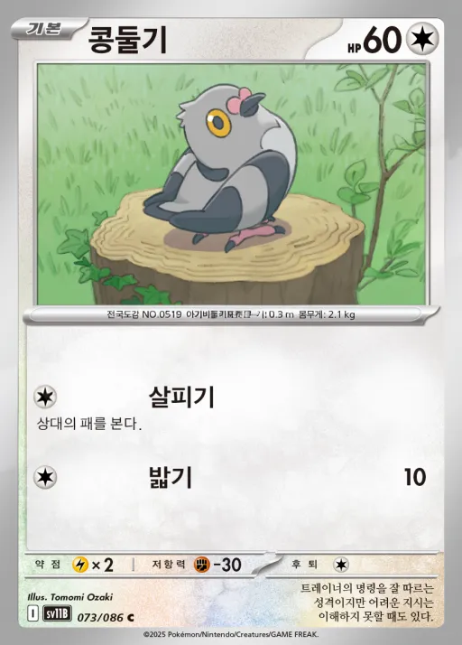 Front of 콩둘기 73, 블랙볼트 Korean