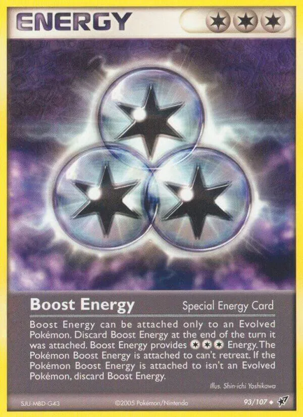 EX Deoxys 英語版 Boost Energy 93 カード表面