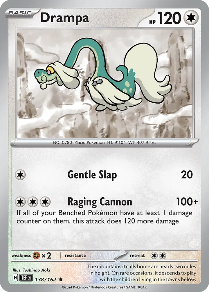 Front of Drampa 138, Scarlet & Violet—Temporal Forces English