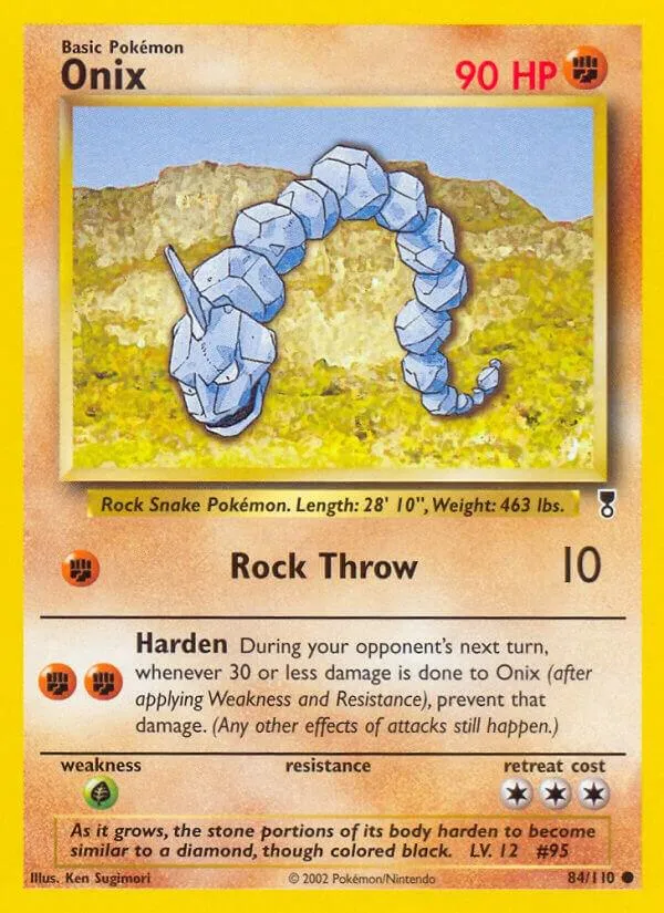 Legendary Collection 영어판 Onix 84 카드 앞면