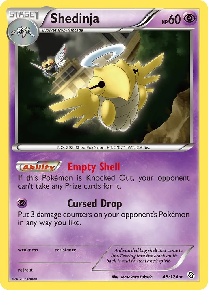 Black & White—Dragons Exalted 영어판 Shedinja 48 카드 앞면