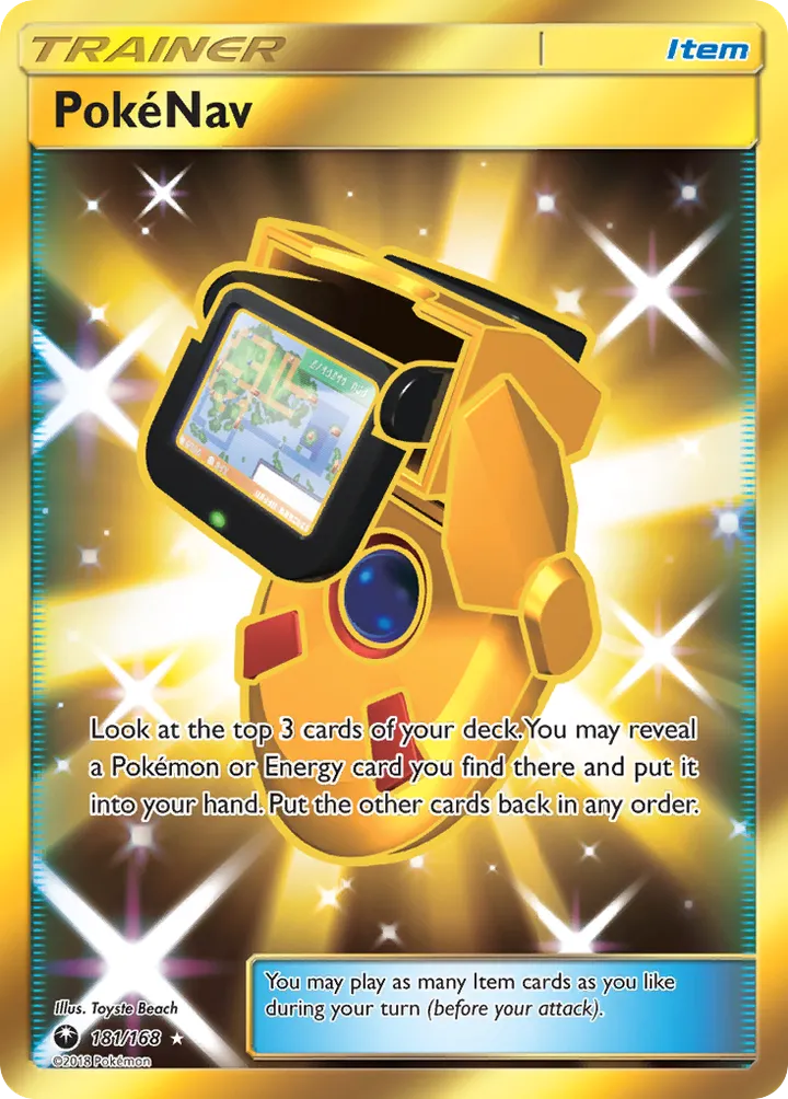 Front of PokéNav 181, Sun & Moon—Celestial Storm English