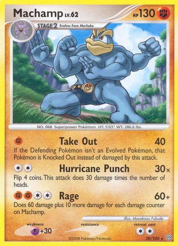 Diamond & Pearl—Stormfront 英語版 Machamp 20 カード表面