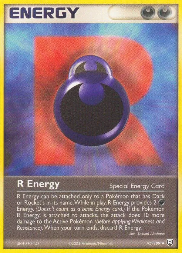 EX Team Rocket Returns 영어판 R Energy 95 카드 앞면