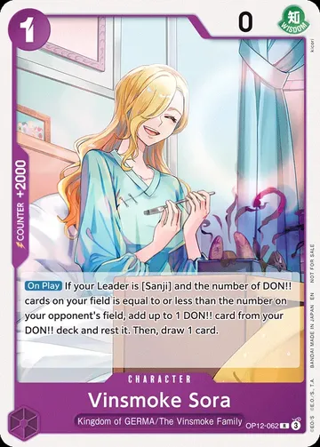 Vinsmoke Sora OP12-062 · Parallel $2.78