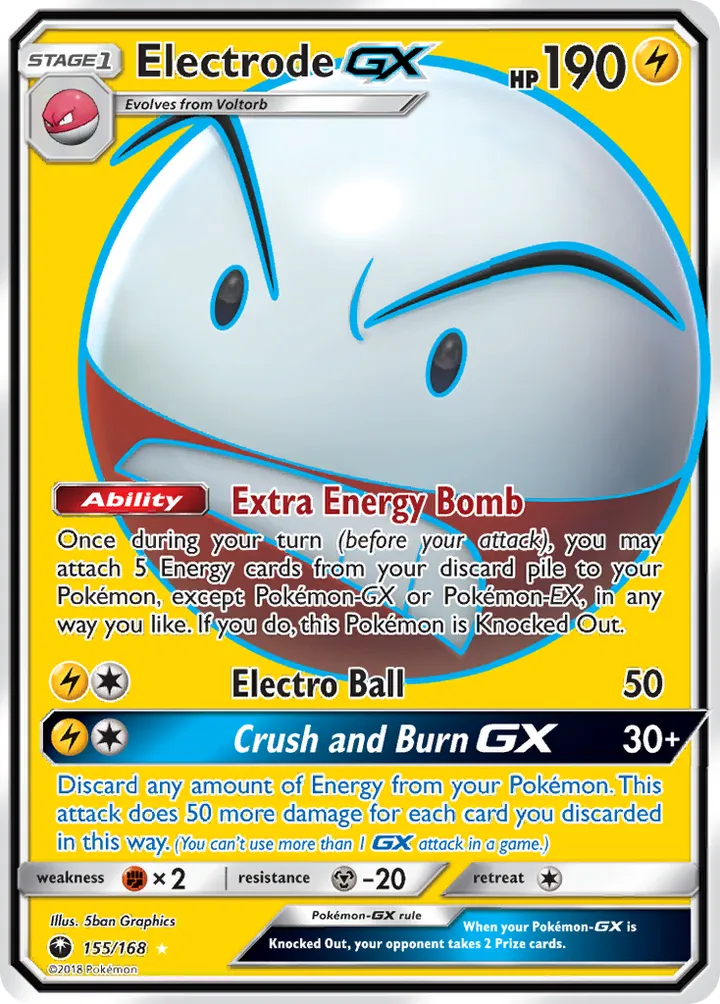 Sun & Moon—Celestial Storm 영어판 Electrode-GX 155 카드 앞면