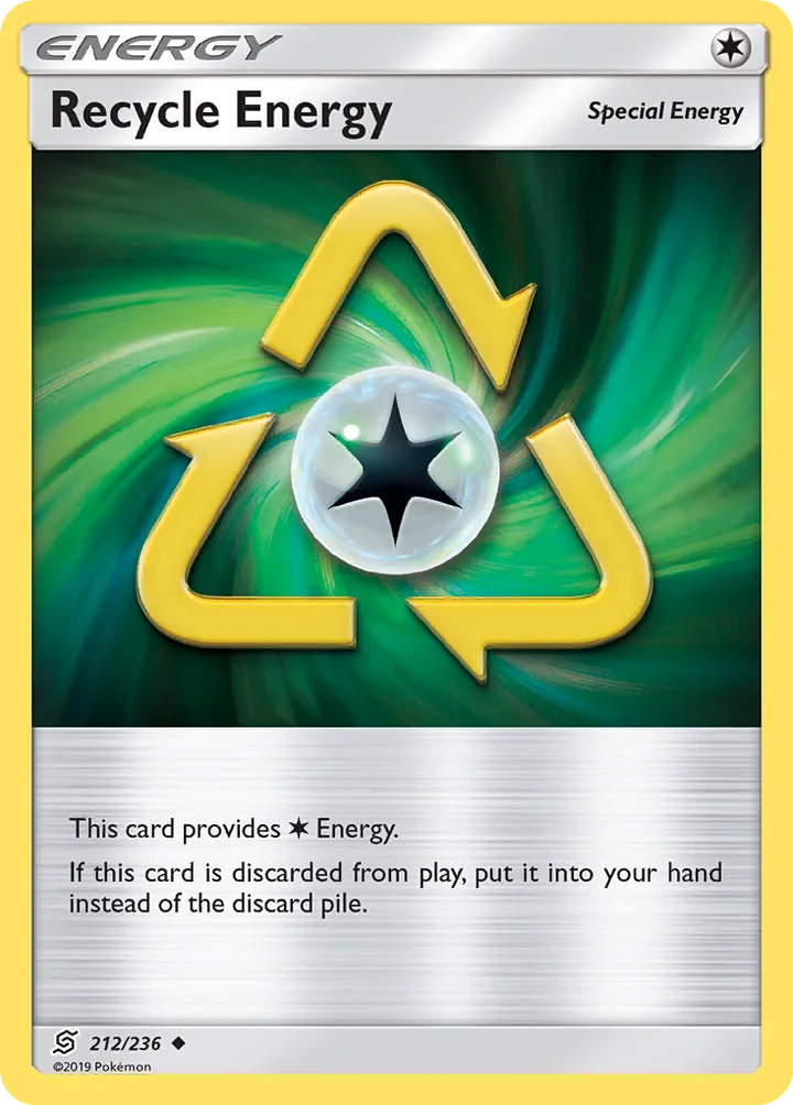 Sun & Moon—Unified Minds 영어판 Recycle Energy 212 카드 앞면