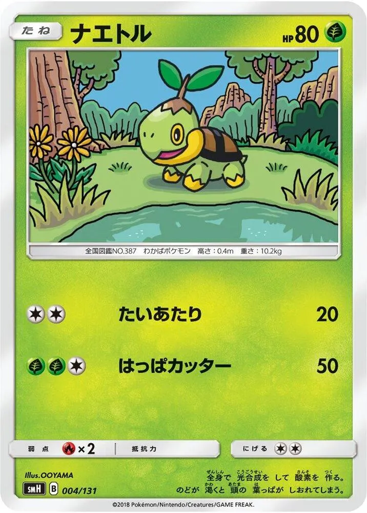Front of Turtwig 4, GXスタートデッキ(草ラランテス/炎リザードン/水ラプラス/雷ライチュウ/超ミュウツー/闘ルガルガン/悪イベルタル/鋼メタグロス/フェアリーゼルネアス、全9種) Japanese