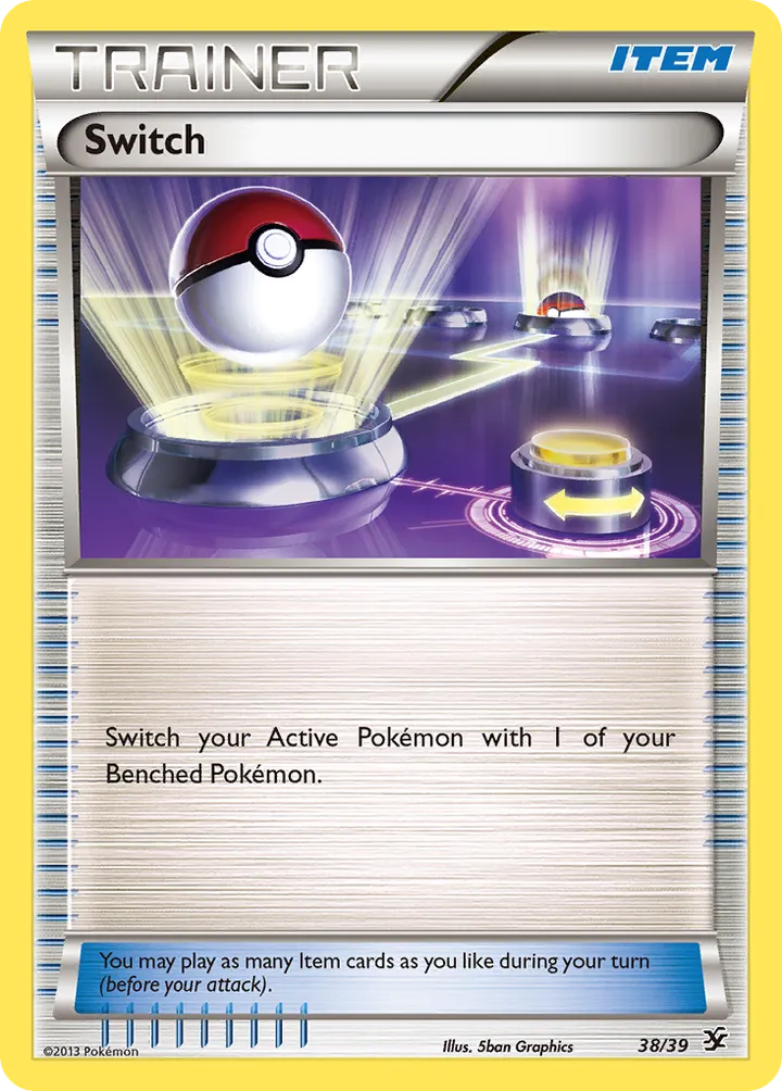 Front of Switch 38, Kalos Starter Set English