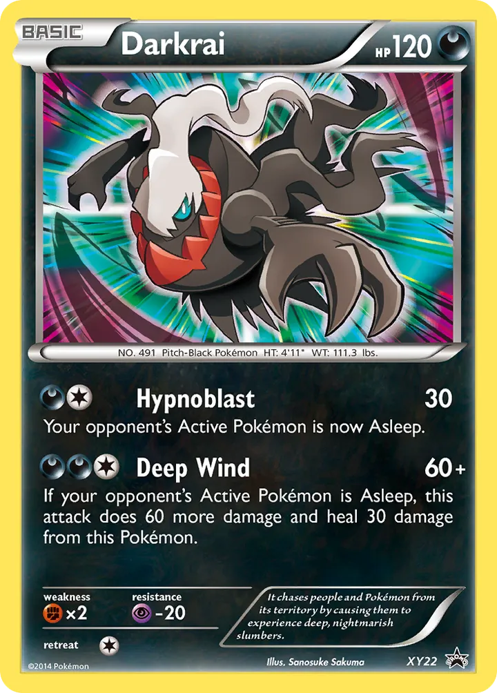 XY Black Star Promos 英語版 Darkrai XY22 カード表面