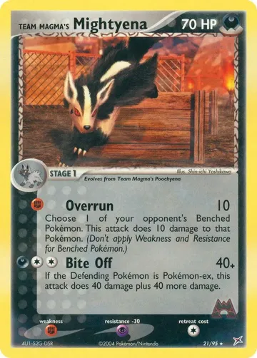 Team Magma's Mightyena 21 $5.45