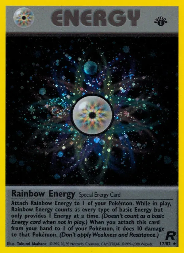 Team Rocket 英語版 Rainbow Energy 17 カード表面