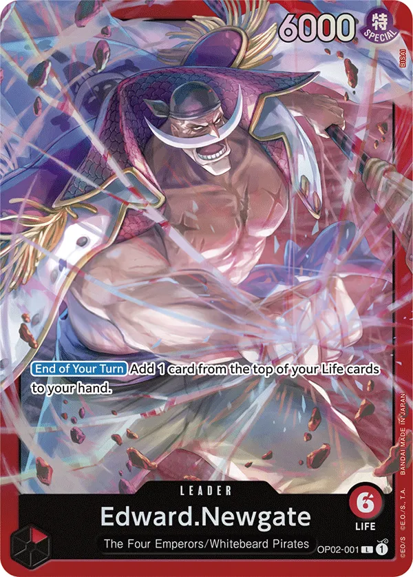 Paramount War 英語版 Edward.Newgate OP02-001 · パラレル 2 カード表面