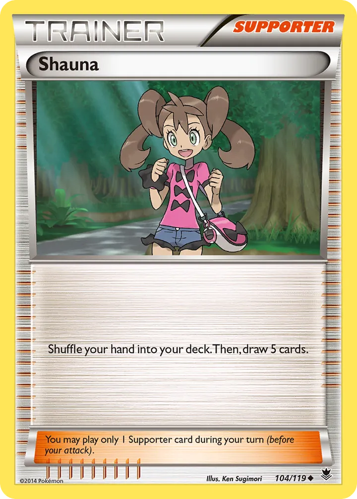 XY—Phantom Forces 英語版 Shauna 104 カード表面