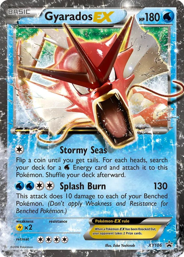 XY Black Star Promos 영어판 Gyarados-EX XY106 카드 앞면