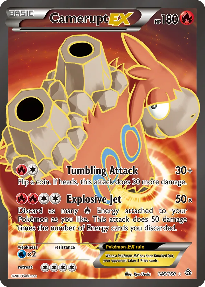 XY—Primal Clash 英語版 Camerupt-EX 146 カード表面