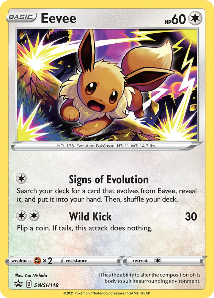 SWSH Black Star Promos 英語版 Eevee SWSH118 カード表面