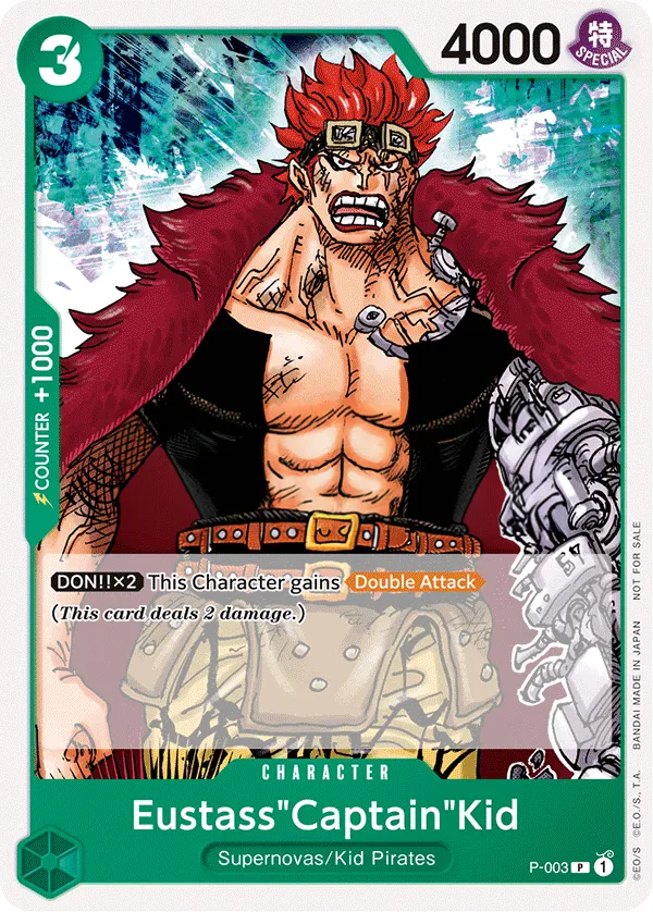 Promotion Cards 英語版 Eustass"Captain"Kid P-003 カード表面