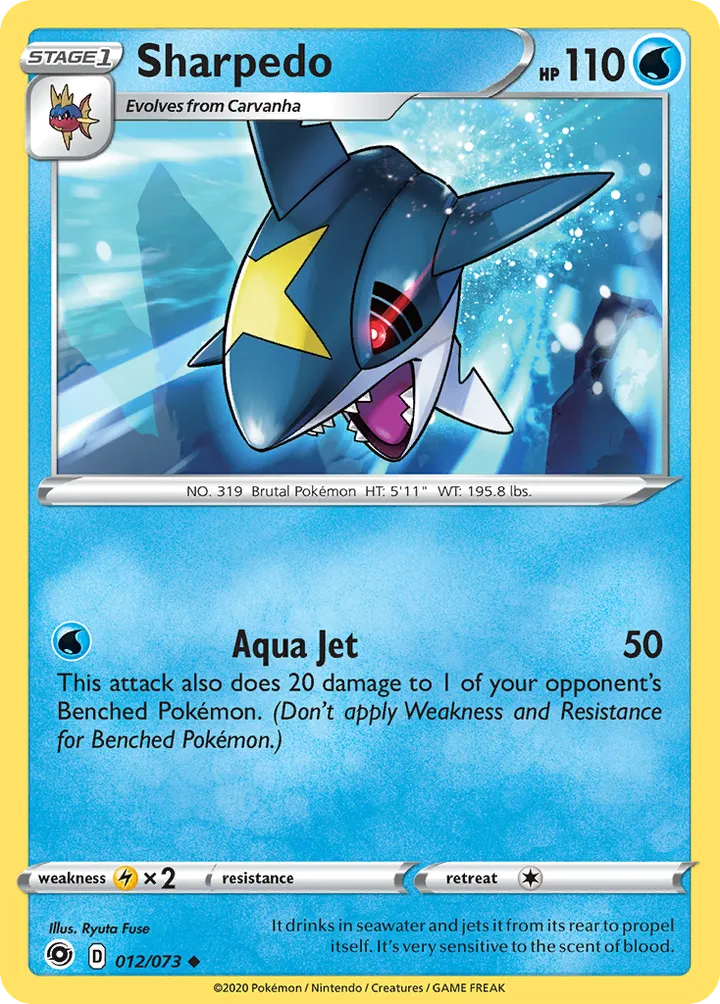 Champion's Path 英語版 Sharpedo 12 カード表面