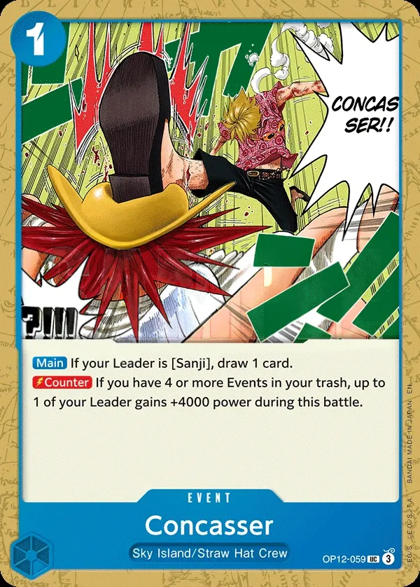 Legacy of the Master 영어판 Concasser OP12-059 카드 앞면