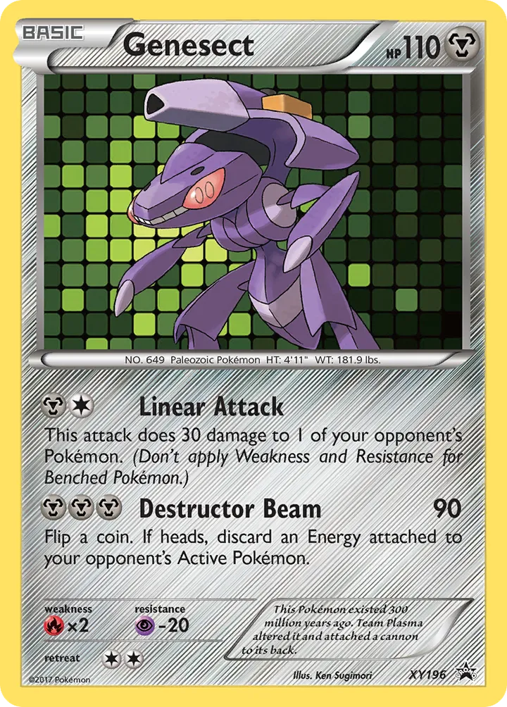 XY Black Star Promos 英語版 Genesect XY196 カード表面