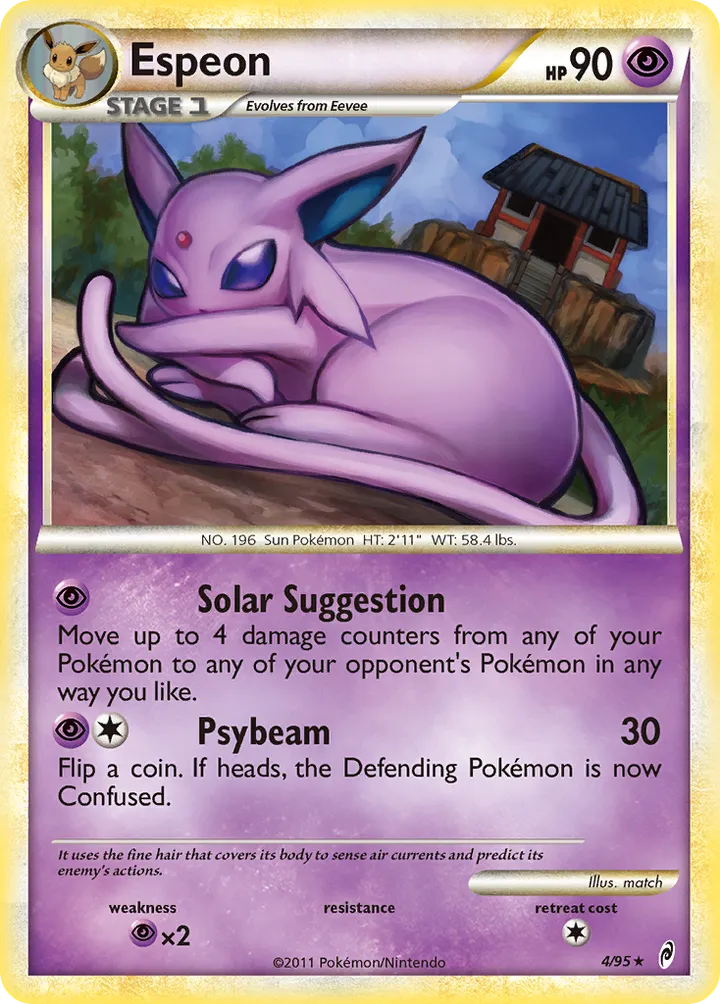 Front of Espeon 4, Pokémon TCG: Call of Legends English