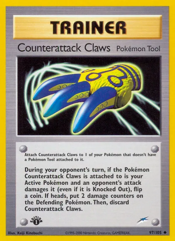 Neo Destiny 영어판 Counterattack Claws 97 카드 앞면