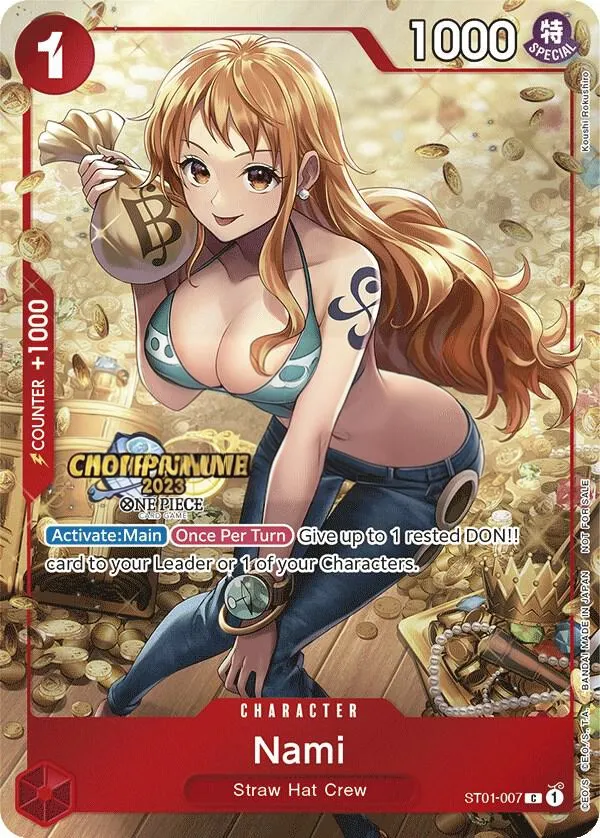 Front of Nami ST01-007 · Championship, Straw Hat Crew English