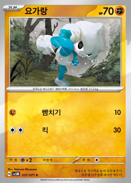 사이버저지 韓国語版 요가랑 37 カード表面