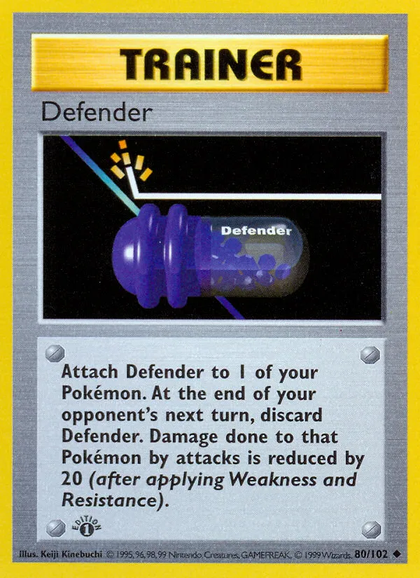 Base Set 英語版 Defender 80 カード表面
