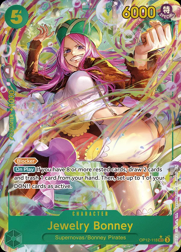 Legacy of the Master 영어판 Jewelry Bonney OP12-118 · 패럴렐 카드 앞면
