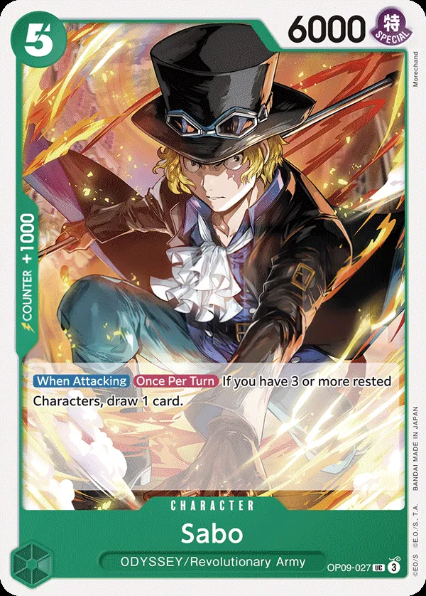 Front of Sabo OP09-027, Emperors in the New World English