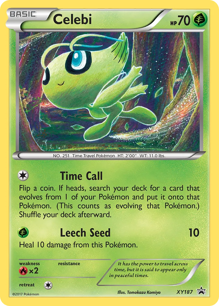 XY Black Star Promos 英語版 Celebi XY187 カード表面