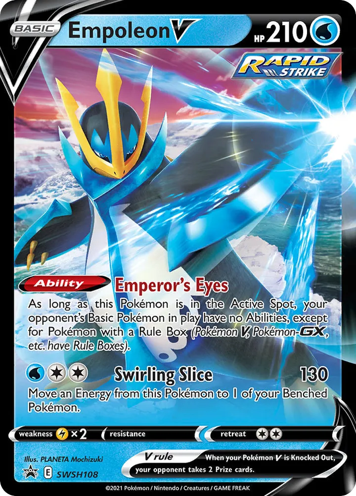 SWSH Black Star Promos 英語版 Empoleon V SWSH108 カード表面