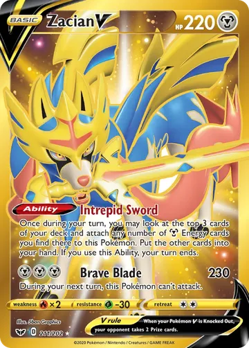 Zacian V 211 $20.37
