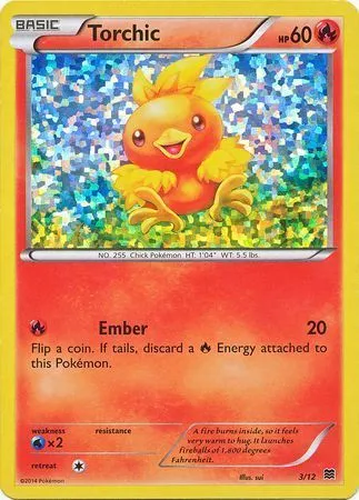 McDonald's Collection 2015 英語版 Torchic 3 カード表面