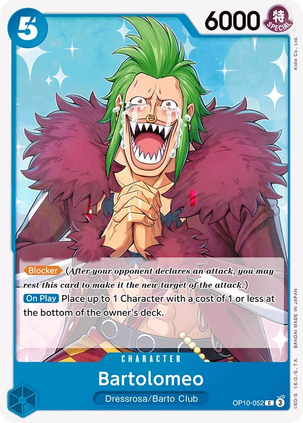 Royal Blood 英語版 Bartolomeo OP10-052 カード表面