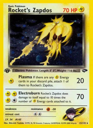 Rocket's Zapdos 15 $108.88