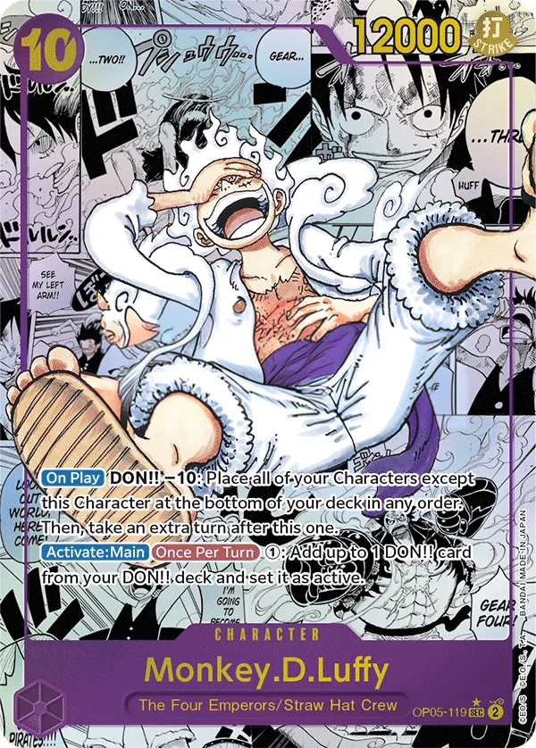 Awakening of the New Era 英語版 Monkey.D.Luffy OP05-119 · パラレル 2 カード表面