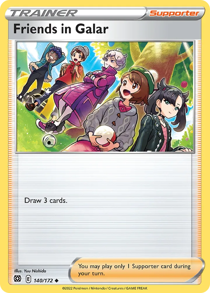 Sword & Shield—Brilliant Stars 英語版 Friends in Galar 140 カード表面