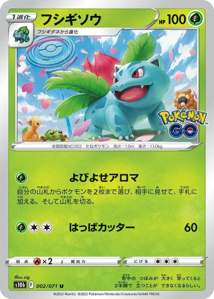 Front of Ivysaur 2, Pokémon GO Japanese