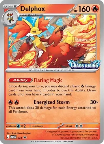 Delphox 74 $13.45