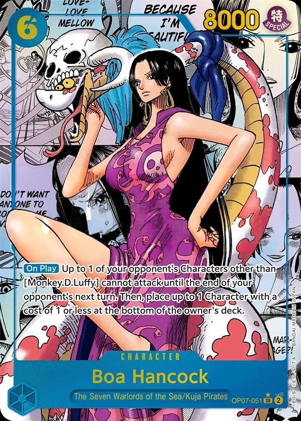 500 Years in the Future 영어판 Boa Hancock OP07-051 · 패럴렐 2 카드 앞면