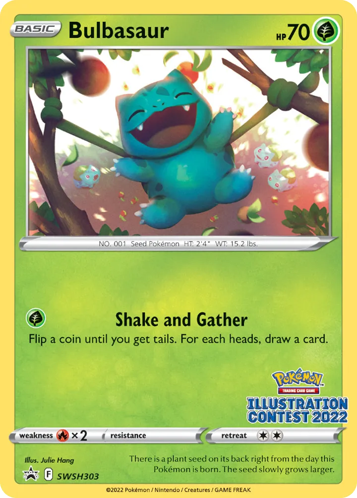 SWSH Black Star Promos 영어판 Bulbasaur SWSH303 카드 앞면
