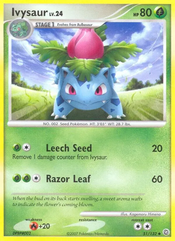 Diamond & Pearl—Secret Wonders 英語版 Ivysaur 51 カード表面