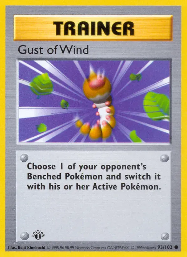 Base Set 영어판 Gust of Wind 93 카드 앞면