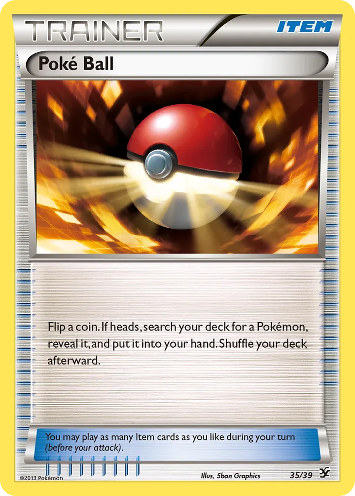 Kalos Starter Set 英語版 Poké Ball 35 カード表面